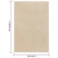 Tapis à poils courts 160x230 cm Beige