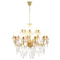 Lustre 2 couches Doré 15 ampoules E14