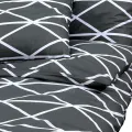 Ensemble de housse de couette Gris 220x240 cm Coton