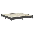 cadre de lit Gris foncé Tissu 200x200 cm