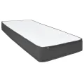 cadre de lit Gris foncé Tissu 200x200 cm