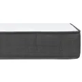 cadre de lit Gris foncé Tissu 200x200 cm