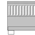 cadre de lit Gris foncé Tissu 200x200 cm