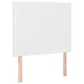 cadre de lit avec matelas Blanc 100x200cm Similicuir