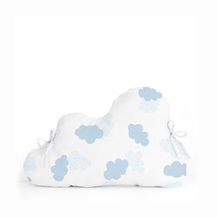 Wiegbeschermer HappyFriday Basic Kids Clouds Blauw 60 x 40 cm
