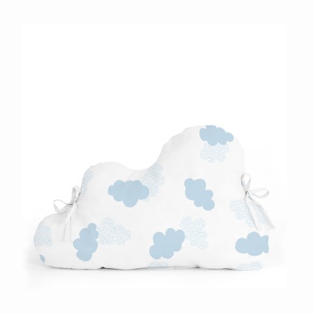 Wiegbeschermer HappyFriday Basic Kids Clouds Blauw 60 x 40 cm