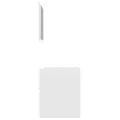 Ensemble de meubles de salle de bain 2 pcs Blanc Aggloméré