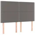 cadre de lit avec matelas Gris 140x190 cm Similicuir