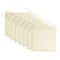 Chaises de jardin avec coussins crème lot de 8 Bois teck massif
