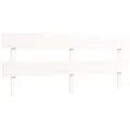 Cadre de lit sans matelas blanc 200x200 cm bois massif de pin