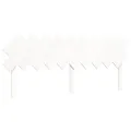 Cadre de lit sans matelas blanc 200x200 cm bois massif de pin