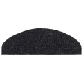 Tapis autoadhésifs de marches 5 pcs Noir 65x21x4 cm Aiguilleté