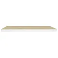 Étagère flottante murale chêne et blanc 80x23,5x3,8 cm MDF