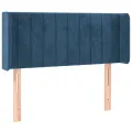 Tête de lit à LED Bleu foncé 93x16x78/88 cm Velours