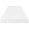 Étagère murale flottante 4 pcs Blanc brillant 80x23,5x3,8cm MDF