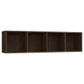 Bibliothèque/Meuble TV Chêne marron 143x30x36cm Bois ingénierie