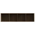 Bibliothèque/Meuble TV Chêne marron 143x30x36cm Bois ingénierie