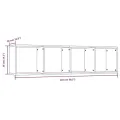 Bibliothèque/Meuble TV Chêne marron 143x30x36cm Bois ingénierie