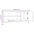 Meuble TV chêne sonoma 100x40x45 cm bois d'ingénierie