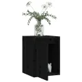 Armoires murales 2 pcs Noir 30x30x40 cm Bois de pin massif