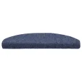 Tapis autoadhésifs de marches 10 pcs Bleu 65x21x4 cm Aiguilleté