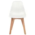 Chaises à manger lot de 4 Blanc Plastique