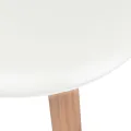 Chaises à manger lot de 4 Blanc Plastique