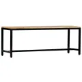 Banc à dîner 120 cm Bois de manguier massif brut