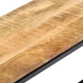 Banc à dîner 120 cm Bois de manguier massif brut