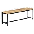 Banc à dîner 120 cm Bois de manguier massif brut
