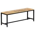 Banc à dîner 120 cm Bois de manguier massif brut