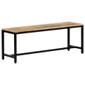 Banc à dîner 120 cm Bois de manguier massif brut