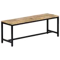 Banc à dîner 120 cm Bois de manguier massif brut