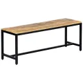 Banc à dîner 120 cm Bois de manguier massif brut