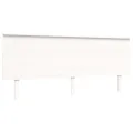 Cadre de lit sans matelas blanc 200x200 cm bois massif de pin