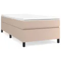 Cadre de lit sans matelas cappuccino 90x200 cm similicuir