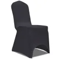 Housse de chaise extensible 4 pcs Anthracite