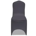Housse de chaise extensible 4 pcs Anthracite