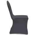 Housse de chaise extensible 4 pcs Anthracite