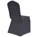 Housse de chaise extensible 4 pcs Anthracite