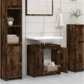 Armoire de bain Chêne fumé 60x33x61 cm Bois d'ingénierie