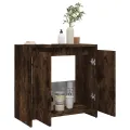 Armoire de bain Chêne fumé 60x33x61 cm Bois d'ingénierie