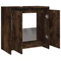 Armoire de bain Chêne fumé 60x33x61 cm Bois d'ingénierie