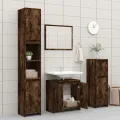 Armoire de bain Chêne fumé 60x33x61 cm Bois d'ingénierie