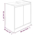 Armoire de bain Chêne fumé 60x33x61 cm Bois d'ingénierie