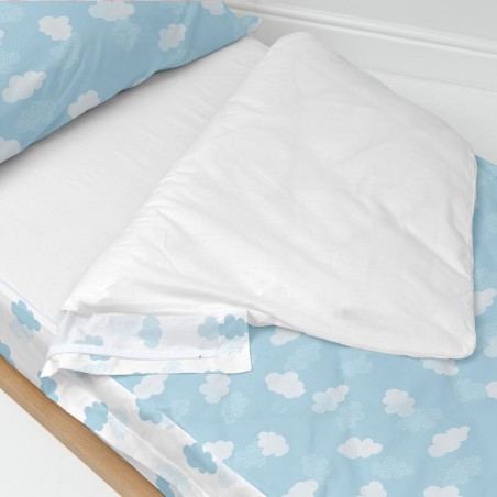 Housse de couette non rembourrée HappyFriday Basic Kids Clouds Bleu 1