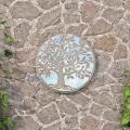 Miroir de jardin Sable 40x2,5cm Fer Rond utilisation extérieure
