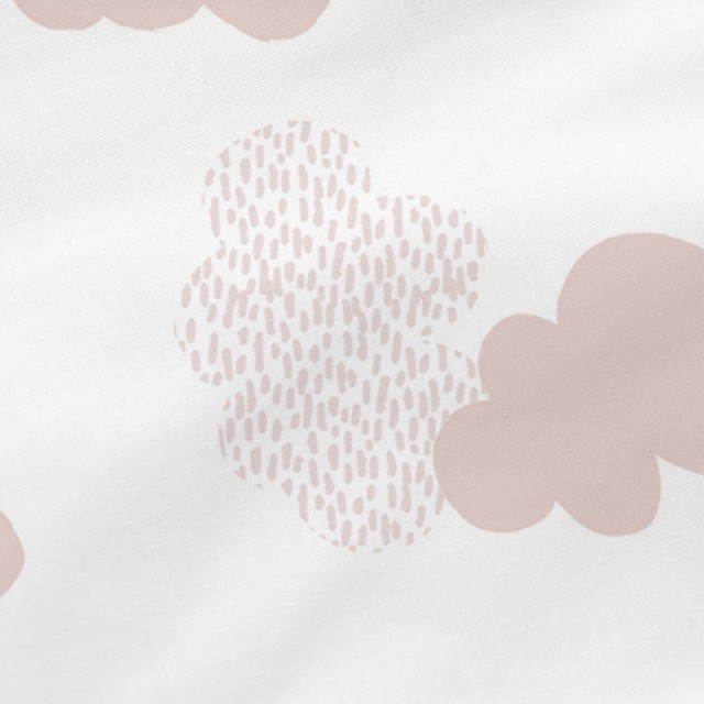 Kissen HappyFriday Basic Rosa Stern Wolken 50 x 50 cm