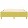 Cadre de lit sans matelas vert 140x190 cm tissu
