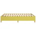 Cadre de lit sans matelas vert 140x190 cm tissu